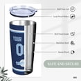 thumbnail image 6 of Tampa Cup Insulated Tumbler with Straw Custom Any Name & Number 20 oz Gifts for Men Women, 6 of 7