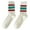 21-Red, variant on BRICH Fun Fashion Striped Crew Socks for Women Sporty Casual Tube Socks 21-Red A