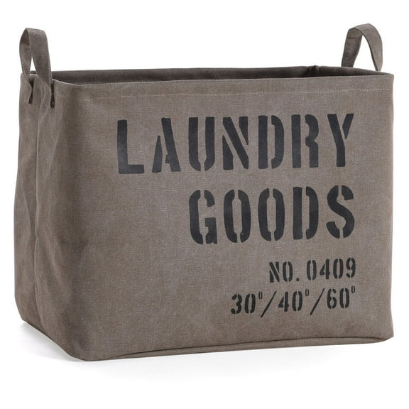 Danya B. Army Canvas Laundry Basket