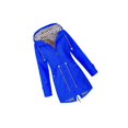 thumbnail image 2 of Veste à Capuche Douce pour Femme Imperméable Manteau de Pluie Résistant aux Intempéries Extérieur Bleu TTTG, 2 of 4