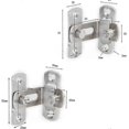 thumbnail image 2 of inherited 4 Pieces 90 Degree Right Angle Door Latch Buckles, Door Latch Latch for Doors and Windows Locking Hardware Household Accessories, 2 of 4