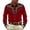 Red@GC@, variant on CONZONE Mens Western Cowboy Shirts Long Sleeve Buttons Down Shirts for Men Trendy Embroidered Lapel Soft Lightweight Tops