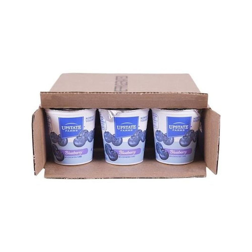 Upstate Farms Nonfat Blueberry Blended Yogurt, 8 Ounce -- 12 per Case.