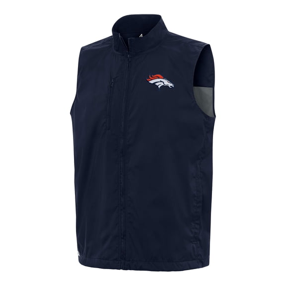 Men's Antigua Navy Denver Broncos Brisk Full-Zip Vest