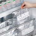 thumbnail image 3 of 10 PCS Thick Aluminum Foil Sealable Storage Bags, Reusable Stand Up Pouches with Labels & Zip Lock for Food, Vegetables, Fruits, and Meat Storage, 10.24 * 11.42 inch, 3 of 9
