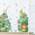 thumbnail image 4 of Juego de Pegatinas de Pared JAMW Animales de la Selva Jirafa León Oso Sencillez, 4 of 5