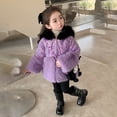thumbnail image 2 of Chaqueta con capucha de lentejuelas de invierno para niñas de Anime Sanrioed Kuromi, ropa tipo parka para niños, abrigo de peluche suave, ropa de nieve, regalo de Navidad, 2 of 5