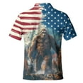 thumbnail image 3 of American Bigfoot Polo Shirts For Men USA Big Foot Sasquatch Golf Polos Mens Polo Shirts Short Sleeve Button Up Shirt Men, 3 of 7