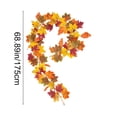 thumbnail image 4 of Vibrant Colorful Artificial Maple Leaf Rattan, Fall Foliage Garlands, Decorative Vines for Fireplace, Dining Table, Home Interior, Halloween and Thanksgiving Seasonal Decor, A, 4 of 9