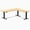 Bamboo / Matte Black, variant on Desky Bamboo L-Shape Sit Stand Desk - Dark Bamboo / 72 X 30 X 70 X 24 Inches / Space Gray