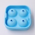 thumbnail image 1 of Molde para cubitos de hielo (esfera) 2 piezas en moldes y bandejas de silicona azul y verde para hielo, moldes para bolas de hielo de whisky y moldes para cubitos de hielo para cócteles, 1 of 5