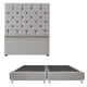 thumbnail image 1 of Base de Cama King Size DICASA Cabecera Capri Gris Claro, 1 of 8