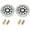 Black, variant on Front Brake Discs Rotors Pads For HONDA VFR 800 Fi Interceptor 1998-2005 GL 1800 Goldwing 2001-2017