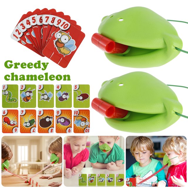Juguete Divertido, Juego De Atrapar Bichos Para Niños Juego De Atrapar Bichos De Lengua Juego De Camaleón De Escritorio Juguetes Interactivos Para Padres E Hijos Para Niños De 4 A 6 Años, Niñas Muyoka Hogar