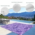thumbnail image 3 of Vintage Purple Outdoor Rug for Patio/Deck/Porch, Non-Slip Large Area Rug 6 x 9 Ft, Retro Botanical Abstract Art Indoor Outdoor Rugs Washable Area Rugs, Reversible Camping Rug Carpet Runner, 3 of 8