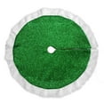 thumbnail image 2 of hengzirui tree skirt Green Christmas Tree Skirt Holiday Tree Ornaments Decoration Xmas Tree Mat Cover Home Party Decor (80cm), 2 of 8