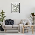 thumbnail image 2 of Stupell Industries Green Outline Floral Bouquet Floral Painting Black Floater Framed Canvas Art Print Wall Art, 25 x 31, 2 of 9