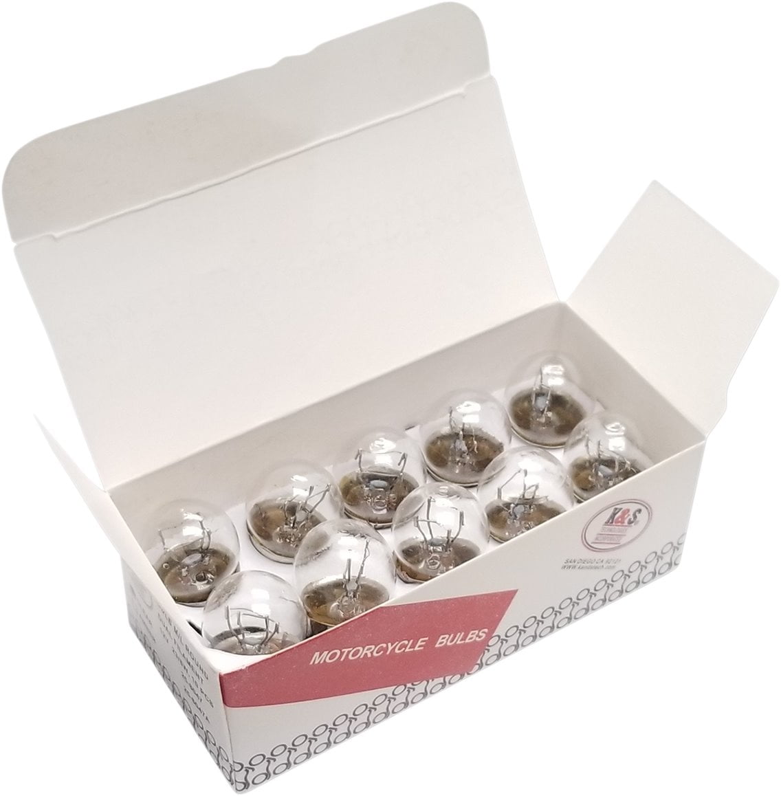 K&S 12V 23/8W Round Clear Incandescent Marker Bulb 10-Pack (25-8047P)