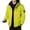 Green, variant on Men's Hooded Padded Jacket, Wind Resistant Water Repellent Thermal Insulated Outdoor Coat, Full Length Zipper with Snap Button Closure, Adjustable Hook and Loop Cuffs, Drawstring Hood and Hem