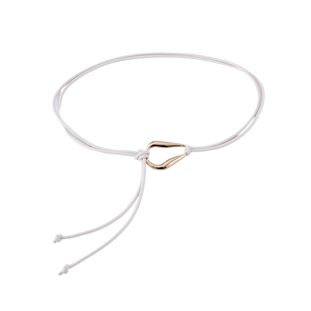 Cinturón de piel sintética para mujer, ajustable, con diseño minimalista, para vestidos, camisas, jerséis, estilo informal.