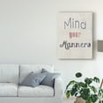thumbnail image 3 of Trademark Fine Art 'Manners IV' Canvas Art by Alicia Ludwig, 3 of 4
