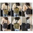 thumbnail image 2 of Women Drawstring Bucket Bag Trendy Handbag Backpack Shoulder Bag Crossbody Bag, 2 of 21