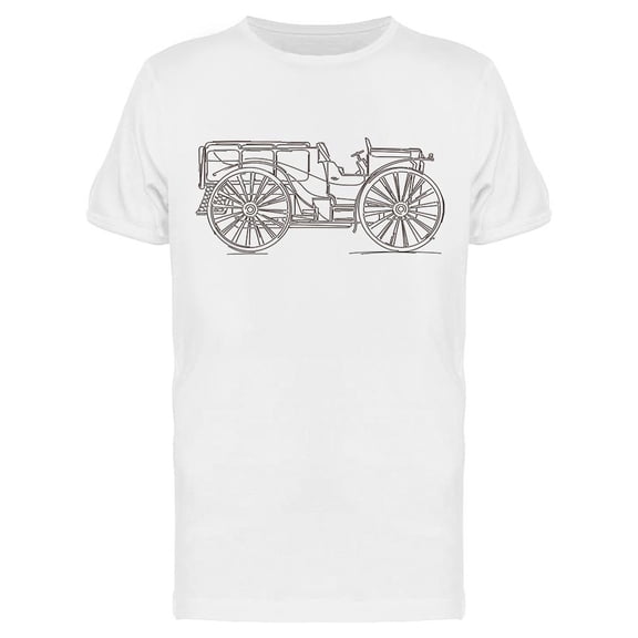 Vintage 1890s Car T-Shirt Men -Image by Shutterstock, Male XX-Large