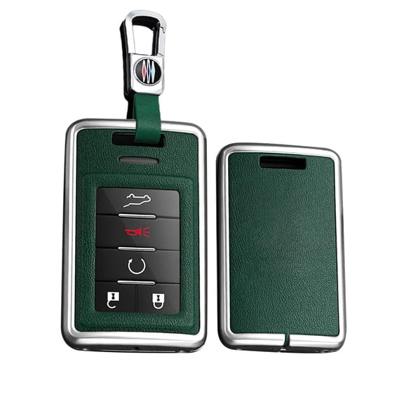 Premium Metal Key Fob Cover for Cadillac SRX ATS ELR XTS 2010-2015 Models – Durable Keyless Entry Remote Protector Case Metal Keychain