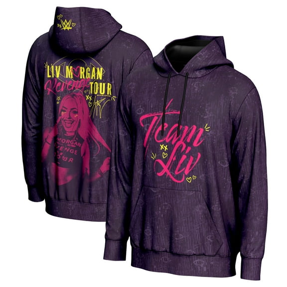 Men's ProSphere Purple Liv Morgan Revenge Tour Pullover Hoodie