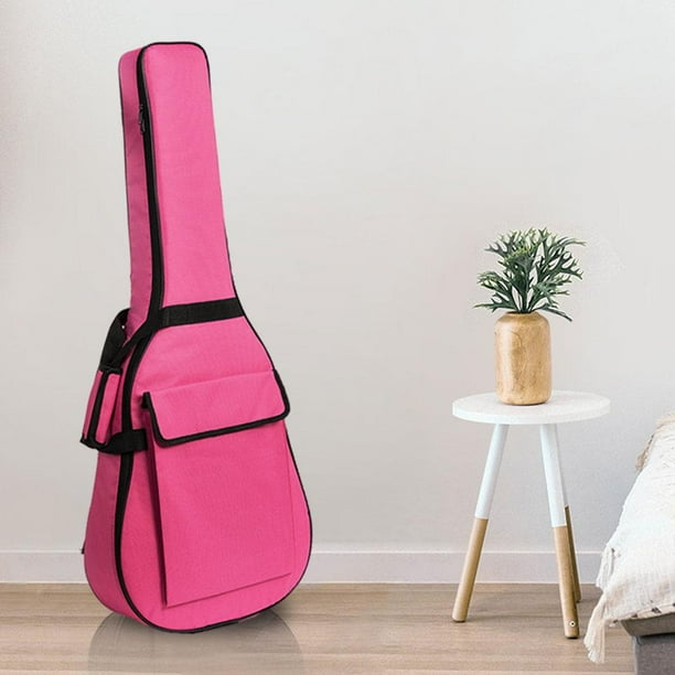 Bolsa de Guitarra Eléctrica CUTICAT Estuche de Bajo Eléctrico Suave 41 Pulgadas Rosa