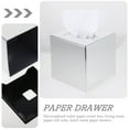 thumbnail image 5 of HAMPPLIES dustproof tissue box square cover Napkin Box Chrome Refill 1Pcs, 5 of 8
