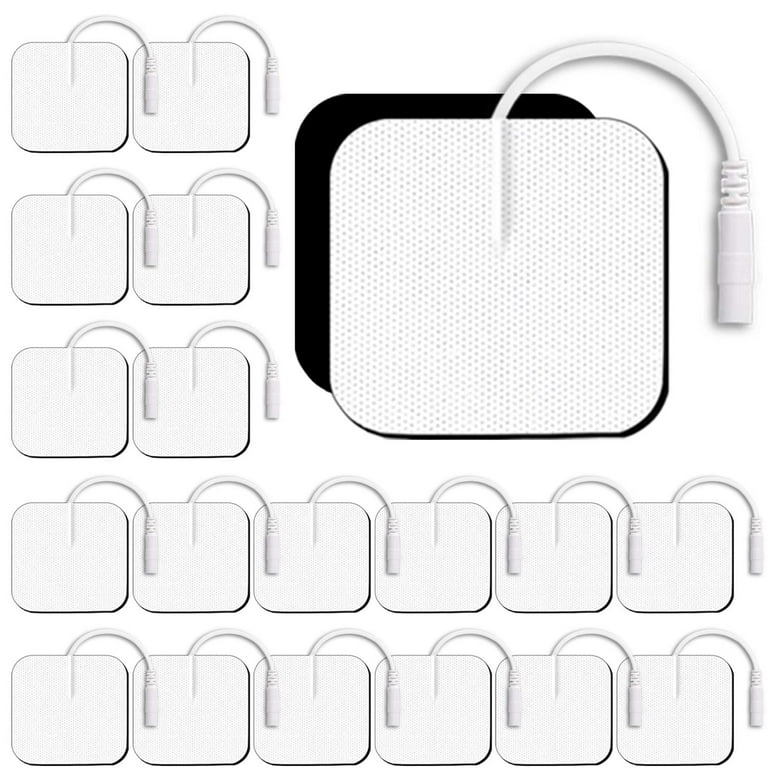 TENS Unit Replacement Pads TENS Unit Pads SM Electrodes Pads 2x2”20 Pack  Reusable Self-Adhesive Electrodes Pads,Compatible with AUVON TENS, TENS  7000,HealthmateForever EMS Muscle Stimulator Machine 