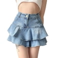 thumbnail image 2 of Guardurnaity corta de mezclilla Sexy cintura alta playa vacaciones viajes vacaciones ropa moda verano niñas adolescentes moda ropa Prendas para la parte inferior del cuerpo S, 2 of 6