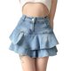 thumbnail image 1 of Minnieouse corta informal Estética Elegante Playa Vacaciones Ropa de vacaciones Moda femenina Verano Niñas Ropa de moda Prendas para la parte inferior del cuerpo L Minnieouse AP010759-03, 1 of 6