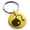 Gold, variant on Stainless Steel Pirate Bombardier Icon Engraved Small Medallion Circle Charm Keychain Keyring