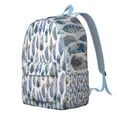 thumbnail image 2 of Nordic Style Vintage Fashion Backpack – Rustic Folk Inspired Canvas Bookbag for Daily Use, Outdoor Adventures, and Commute, 2 of 5