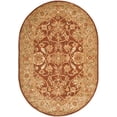 thumbnail image 2 of Safavieh Golden Jaipur Dreda Bordered Wool Area Rug, Rust/Green, 4'6" x 6'6" Oval, 2 of 9