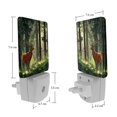 thumbnail image 7 of PhooArto Cartoon Forest Wilderness Deer Plug in LED Night Light Auto Sensor Dusk to Dawn Decorative Night for Bedroom, Bathroom, Kitchen, Hallway, Stairs, Baby's Room, Energy Saving, 7 of 7