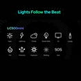 thumbnail image 2 of Godox GODOX LC500 Mini 20W Portable LED Light Stick with Adjustable 2500K-8500K CCT, 2470mAh Battery, 11 FX Modes, App Control, Includes Barn Door & Handle, White/Black Options, 2 of 6