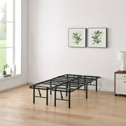 Mainstays 14 High Quad Fold Steel Platform Bed Frame, Twin XL
