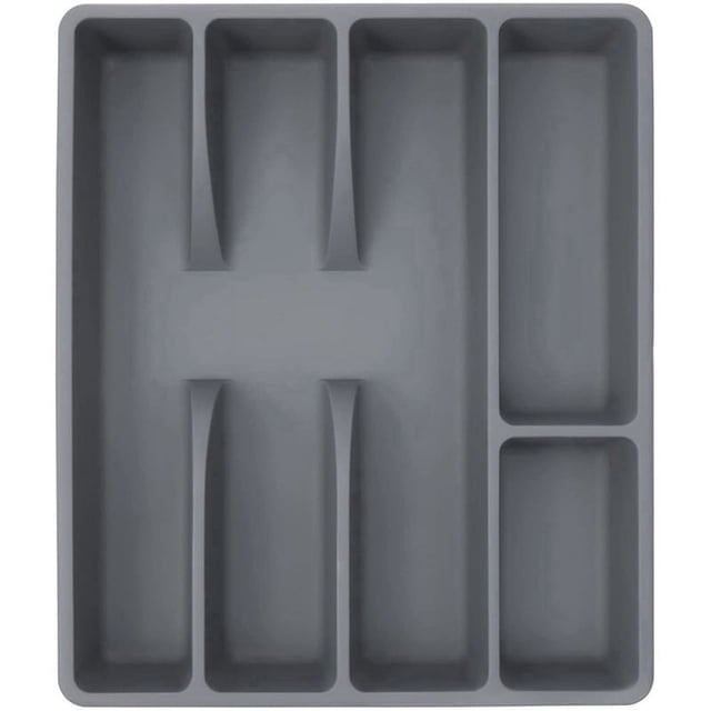 Organizador de cocina con cajones, soporte para cubiertos, bandeja para cubiertos, organizadores de cubiertos de plástico