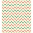 thumbnail image 3 of Chevron Duvet Cover Set, Digital Chevron Forms Technical Elements Retro Insignia Illustration, Decorative 2 Piece Bedding Set with 1 Pillow Shams, Twin Size, Pink Cream Green, by Ambesonne, 3 of 3