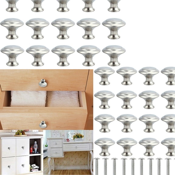 ROSENICE 20 Sets Silver Cabinet Furniture Knobs for Design