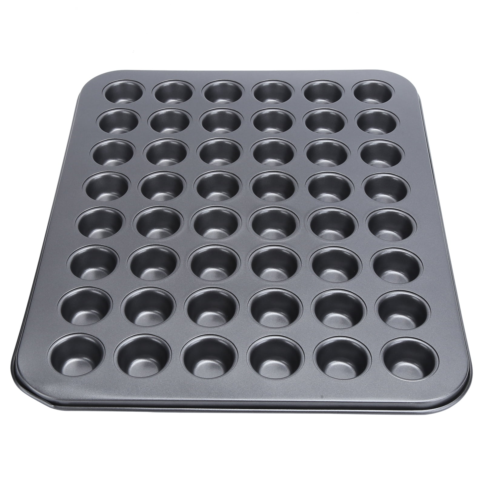 HURRISE 48‑Cup Non‑Stick Mini Round Cupcake Pan Tray Baking Mould