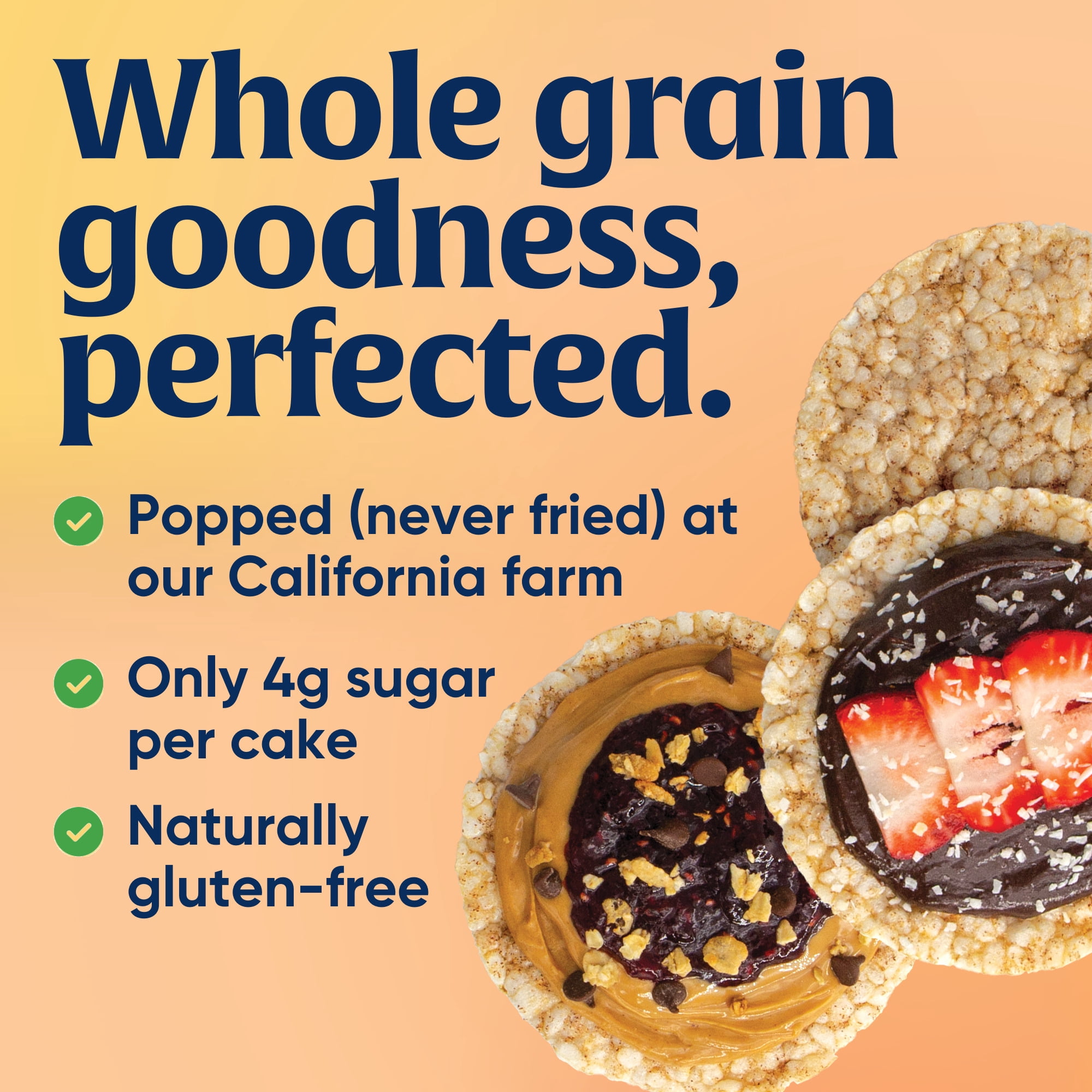 Lundberg Organic Cinnamon Toast Rice Cakes - 6ct, 8.9oz