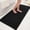 Black, variant on Bathroom Rugs Non Slip Washable 44x24, Extra Thick Soft Chenille Absorbent Bath Mat, High Density Barrier Non Slip Backing, Quick Dry Plush Shaggy Floor Carpet for Tub&Shower, Black