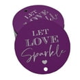 thumbnail image 1 of Inkdotpot Let Love Sparkle Wedding Bottle Tag Real Silver Foil Favor Hang Tags Pack Of 50, 1 of 6