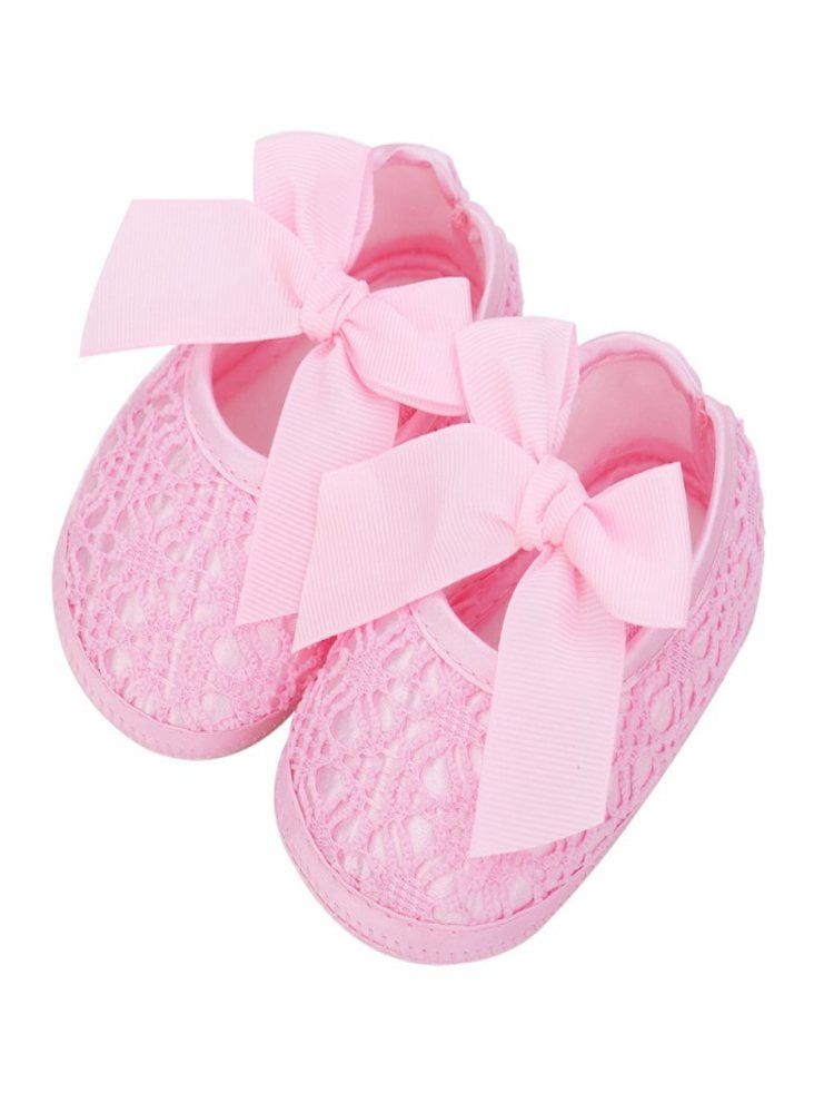 Luxsea Baby Girl Breathable AntiSlip Crib Shoes With Bowknot Casual