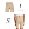 thumbnail image 3 of 3-Pack Girls School Uniform Super Stretch Bermuda Shorts, 3 of 4