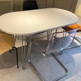 thumbnail image 3 of White Modern Kitchen Table Oval Minimalist Study Simple Dining Tables Nordic Design Mesas De Jantar Small Furniture HD50CZ My Lux Decor Round, 3 of 6